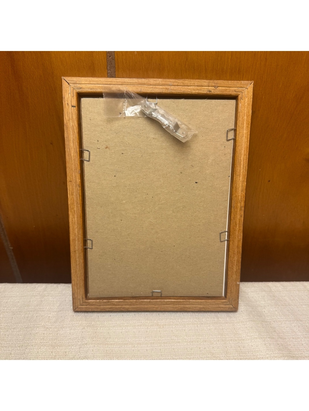 Vintage Solid Oak 5x7 Picture Frame with Beveled Mat The Frame Tree - Picture 4 of 4